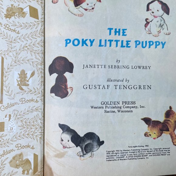 The Poky Little Puppy Little Golden Book Classic 1982 Childrens Story Book u - Picture 4 of 8